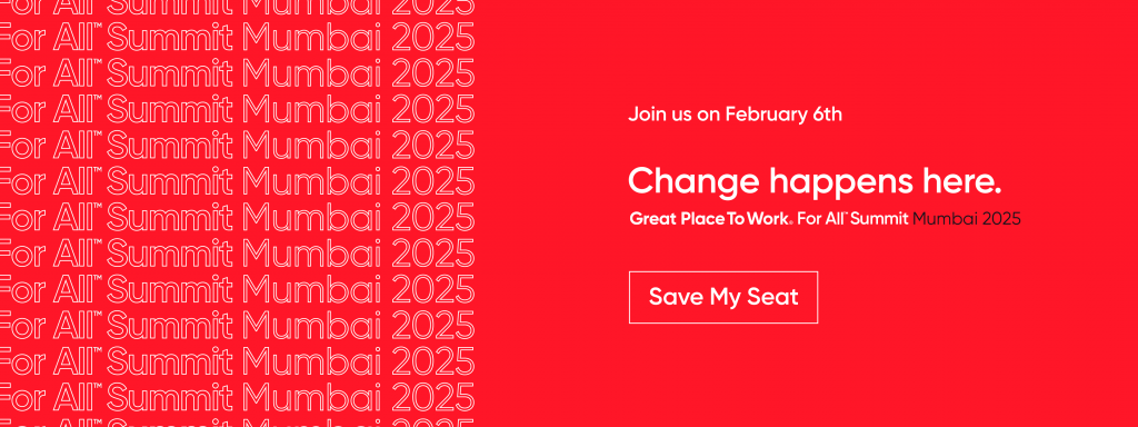 Banner for registering for the Great Place To Work® For All™ Summit 2025